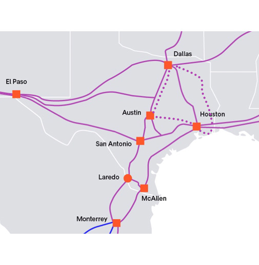 New routes Texas