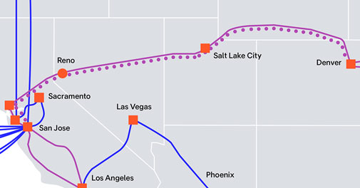 New network routes Denver