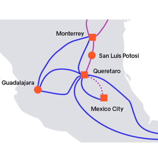 New routes Mexico