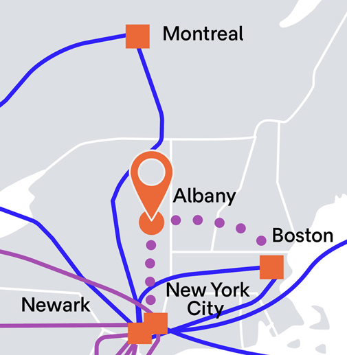 New network route in USA